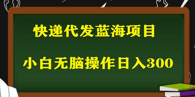 2023最新蓝海快递代发项目,小白零成本照抄也能日入300+