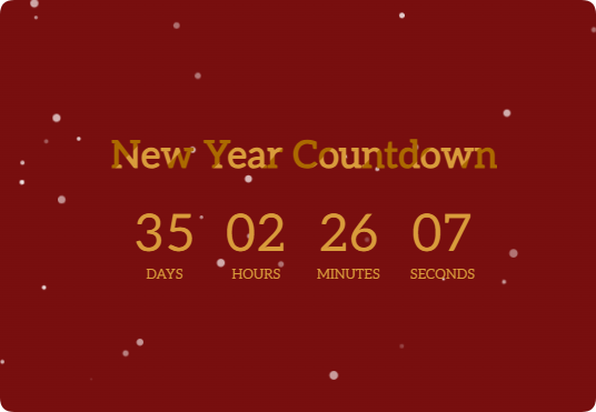 2025元旦倒计时雪花背景特效源码-颜夕资源网-第14张图片