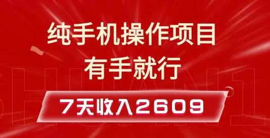 纯手机操作的小项目,有手就能做,7天收入2609+实操教程-颜夕资源网-第16张图片 纯手机操作的小项目,有手就能做,7天收入2609+实操教程-颜夕资源网-第16张图片