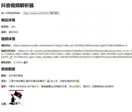 抖音无水印视频解析源码-颜夕资源网-第16张图片