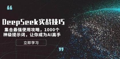 DeepSeek实战技巧：集合最强使用攻略，1000个神级提示词，让你成为AI高手-颜夕资源网-第16张图片