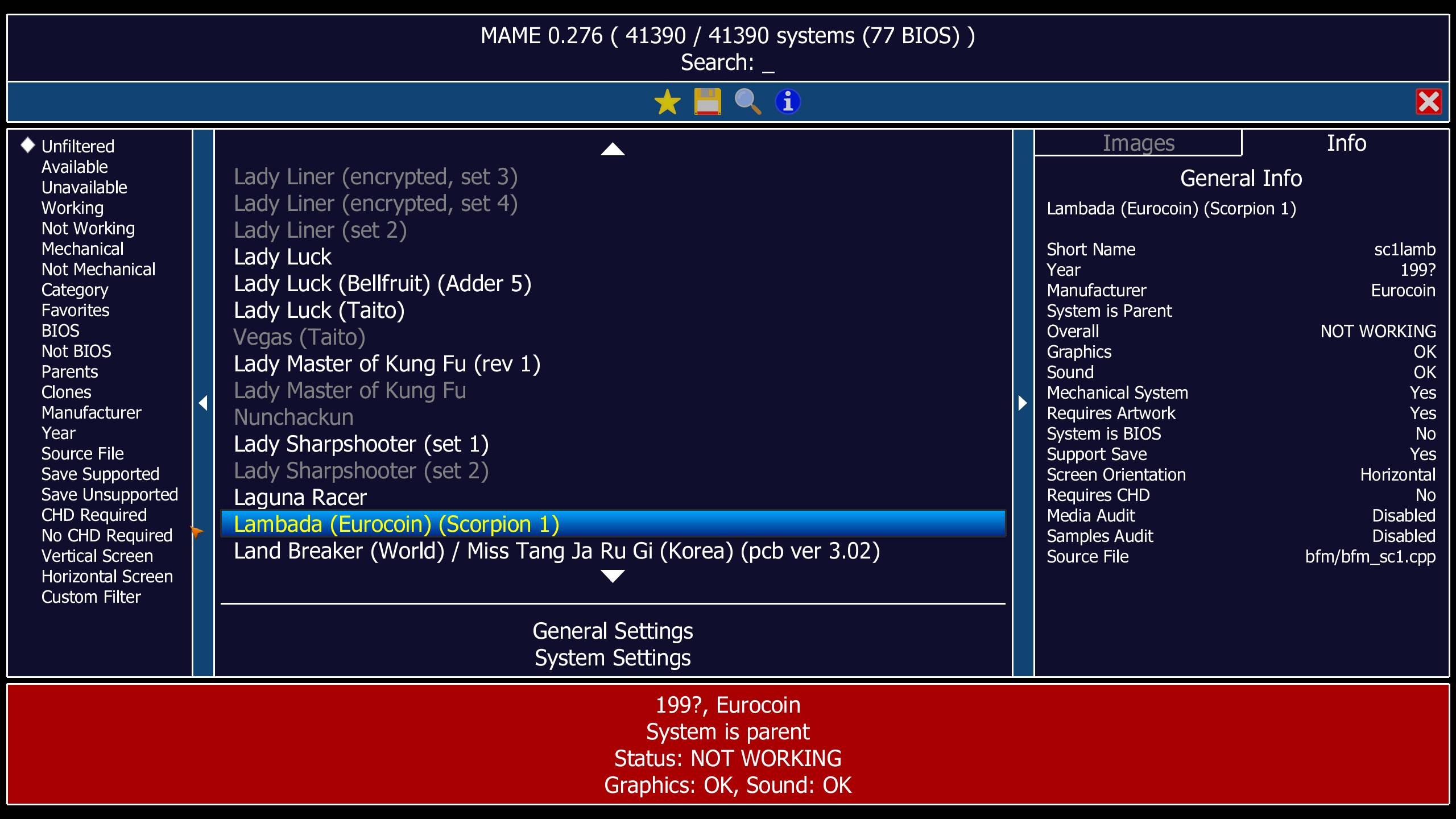 MAME 街机游戏模拟器 v0.276 中文绿色版-颜夕资源网-第16张图片