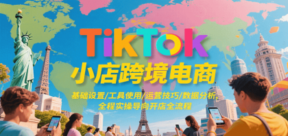 TikTok小店跨境电商，基础设置/工具使用/运营技巧/数据分析，全程实操导向开店全流程-颜夕资源网-第16张图片