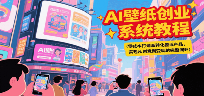 AI壁纸创业系统教程,零成本打造高转化壁纸产品,实现从创意到变现的完整闭环-颜夕资源网-第16张图片 AI壁纸创业系统教程,零成本打造高转化壁纸产品,实现从创意到变现的完整闭环-颜夕资源网-第16张图片