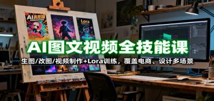 AI图文视频全技能课：生图/改图/视频制作+Lora训练，覆盖电商 、设计多场景-颜夕资源网-第16张图片