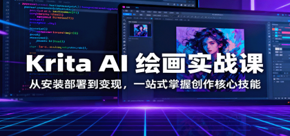 Krita AI 绘画实战课:从安装部署到变现,一站式掌握创作核心技能-颜夕资源网-第16张图片 Krita AI 绘画实战课:从安装部署到变现,一站式掌握创作核心技能-颜夕资源网-第16张图片