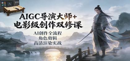 AIGC导演大师+电影级创作双修课:AI创作全流程、角色剪辑、高清渲染实战-颜夕资源网-第16张图片 AIGC导演大师+电影级创作双修课:AI创作全流程、角色剪辑、高清渲染实战-颜夕资源网-第16张图片
