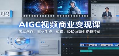 AIGC视频商业变现课:脚本创作、素材生成、剪辑,轻松做商业视频接单-颜夕资源网-第16张图片 AIGC视频商业变现课:脚本创作、素材生成、剪辑,轻松做商业视频接单-颜夕资源网-第16张图片