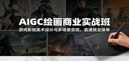 AIGC绘画商业实战班：游戏影视美术设计与多场景变现，直通就业接单-颜夕资源网-第16张图片